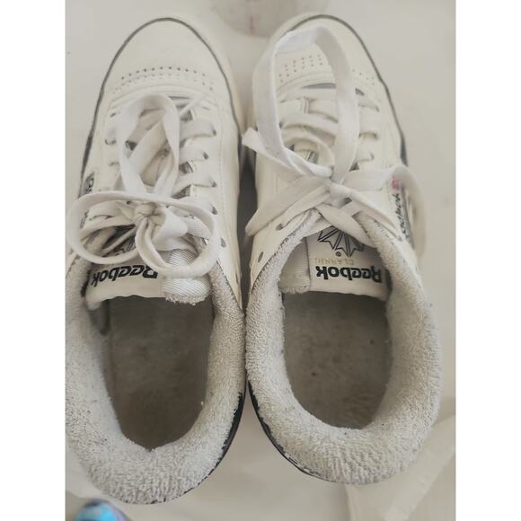 WOMEN'S REEBOK CLUB C DOUBLE 'CHALK BLACK' H04190 SIZE 9 - Picture 12 of 13